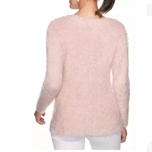 Ruby Rd Womens White Sweater Lightweight Size Petite XL Embellished Paste… - Picture 9 of 9